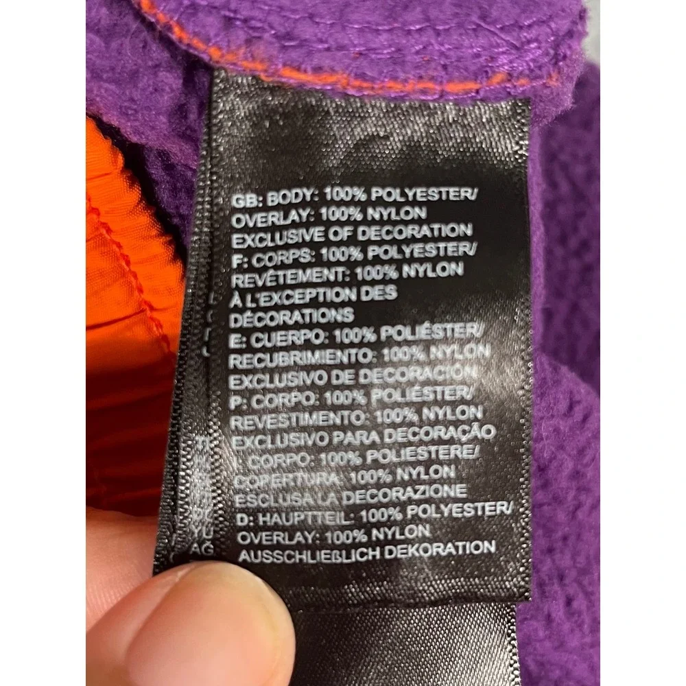 The North Face Denali Fleece Pants Purple Orange Colorblock Mens Joggers Large